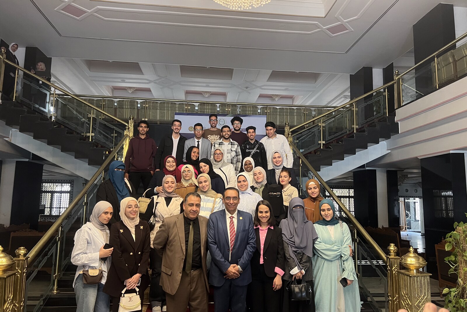 Official meeting with conference dignitaries